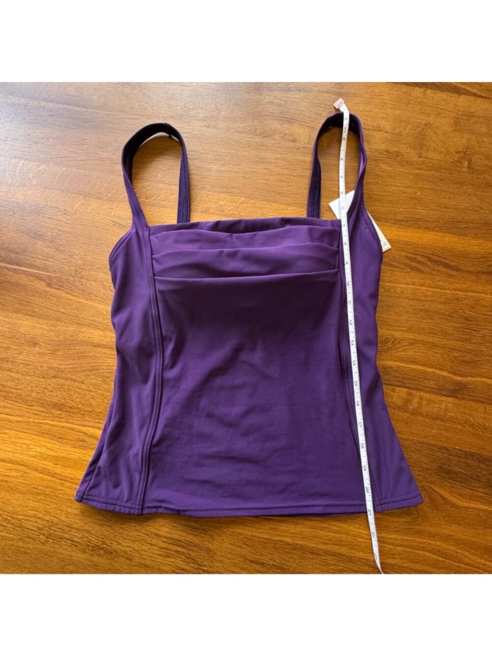 CALVIN KLEIN Tankini Swimsuit Set Womens 12 NEW Purple Two Piece Tank Bikini NWT - Picture 12 of 14